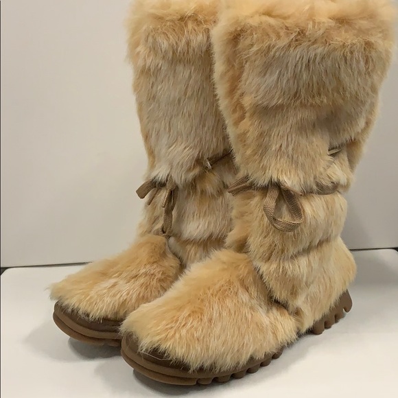 bebe Shoes - bebe Women’s Fur Boots